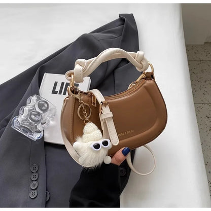 Niche Design Simple Bag Women New Trend Retro Texture Hand Bag Autumn Senior Sense Single Shoulder Commuter Crossbody Bag
