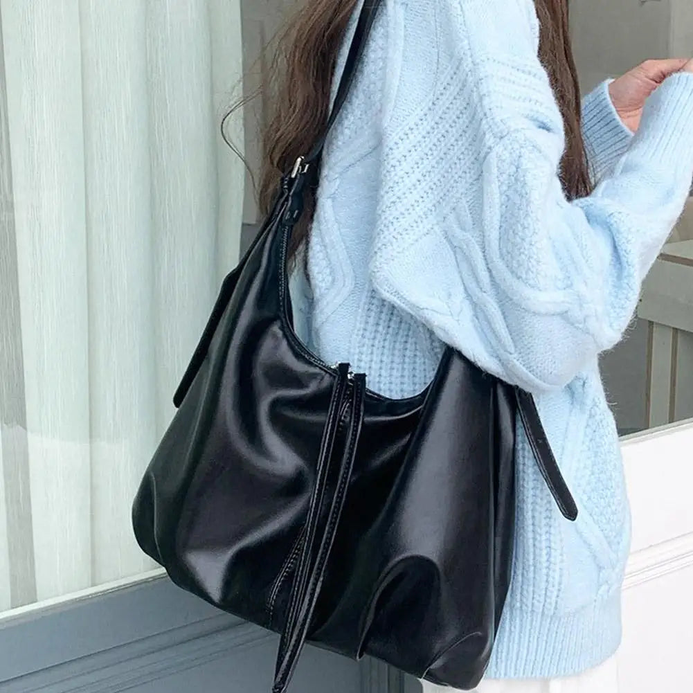 Vintage Shoulder Bag for Women - 3-in-1 Crossbody Hobo Tote Bag, Spacious Slouchy Purse Fall Winter Fashion, Retro Casual Style