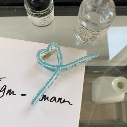 Fashion New Oil drip bow Hair Clips Women Ponytail Clip Jelly Clear Hairclip Girl Hairpin Crab Barrette Headwear Accessories