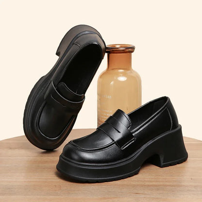 Women's Loafers  Spring British Style Slip on Platform Mary Jane Shoes Woman Japanese Jk Uniform Lolita Shoes
