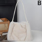Handbag Faux Mink Plush Women's Bag Large Capacity Shoulder Bag Fall