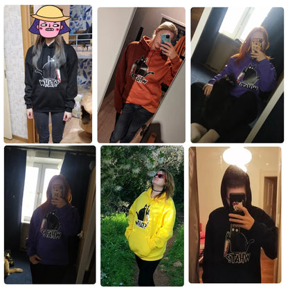 Hoody Little Black Cat And Knife Sweatshirt With Hooded Woman Oversized Aesthetic Hoodie Womens Winter Female Cats Hoodies