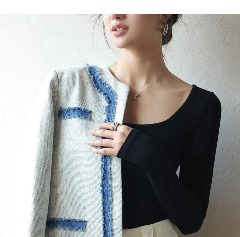 Women's T-shirts Modal Long Sleeve High stretch Slim Fit Bottoming Shirts Casual Autumn Warm Inner Top Knit Shirt