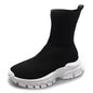 Knit Socks Boots Womens Fashion Trends New Sports Shoes Platform Chelsea Slip-on Casual Elegant Black Sneaker