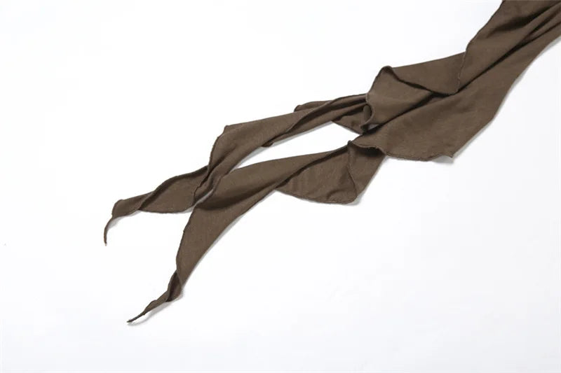 Casual Slim Folds Tie Flower Ruffles Flare Pants Casual Sexy Solid Mid-Waisted Wide Leg Pants Women 2024 Summer Fashion