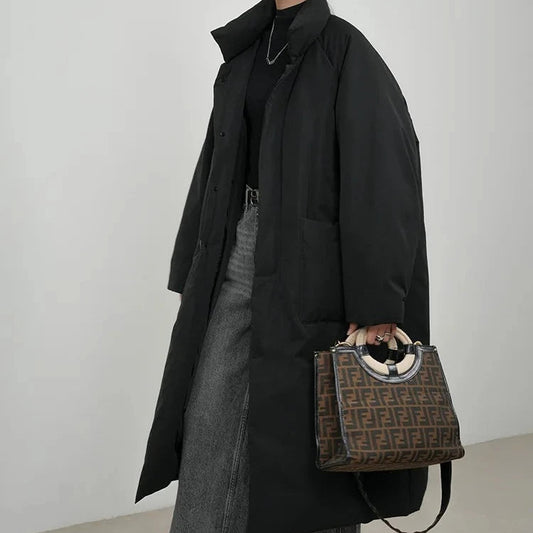 Winter Women Clothing Windproof Outerwear Korean Style Warm Thick Cotton-padded Jacket Single-breasted Cold Coat Quilted Jacket