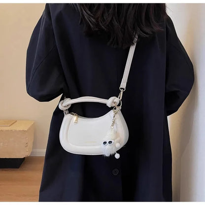Niche Design Simple Bag Women New Trend Retro Texture Hand Bag Autumn Senior Sense Single Shoulder Commuter Crossbody Bag