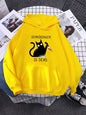 Hoody Little Black Cat And Knife Sweatshirt With Hooded Woman Oversized Aesthetic Hoodie Womens Winter Female Cats Hoodies