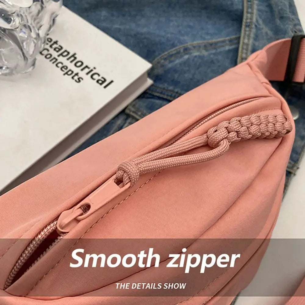 New Half Moon Women's Chest Bag New Oxford Cloth Large Capacity Crossbody Bag Multifunctional Waterproof Waist Bags Travel