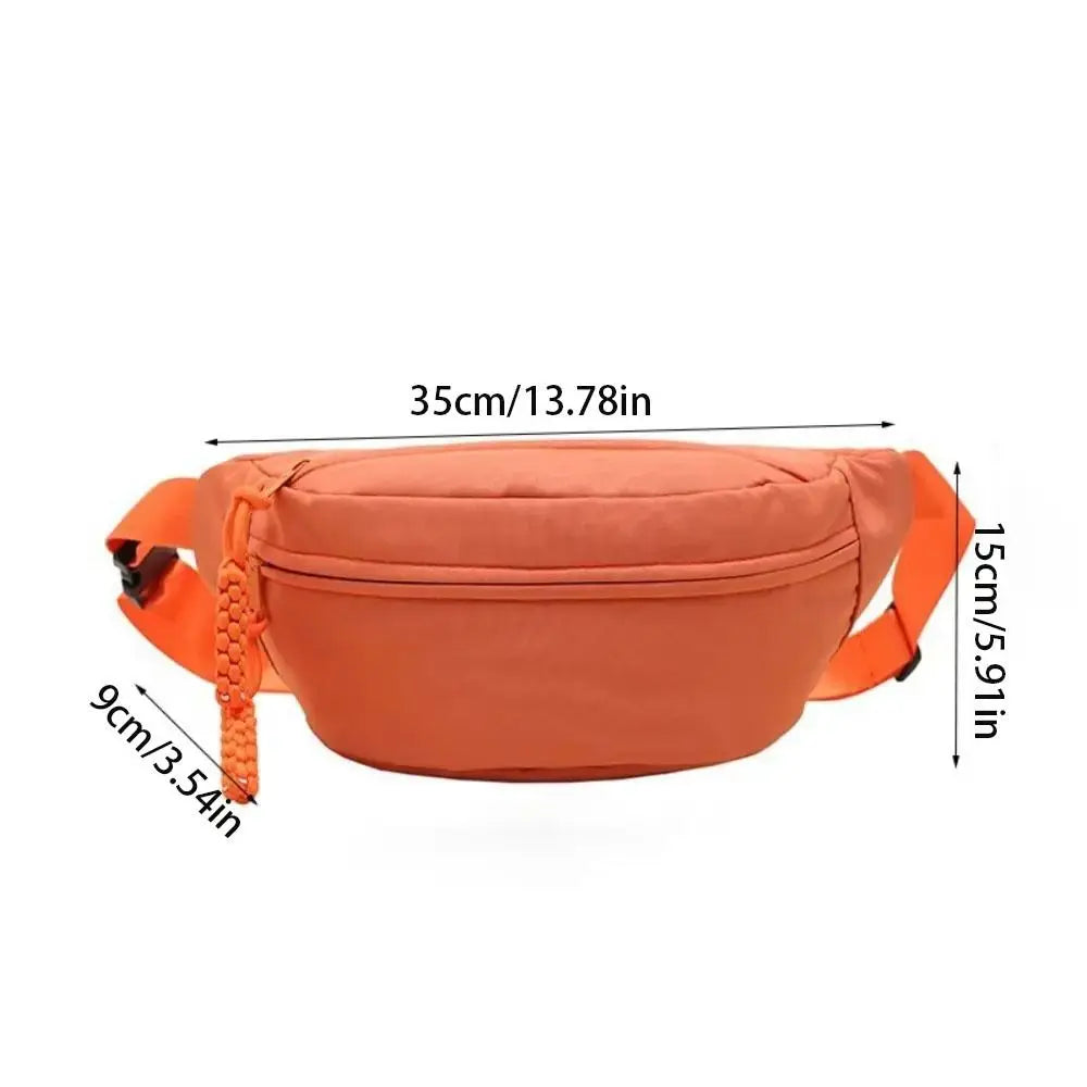 New Half Moon Women's Chest Bag New Oxford Cloth Large Capacity Crossbody Bag Multifunctional Waterproof Waist Bags Travel