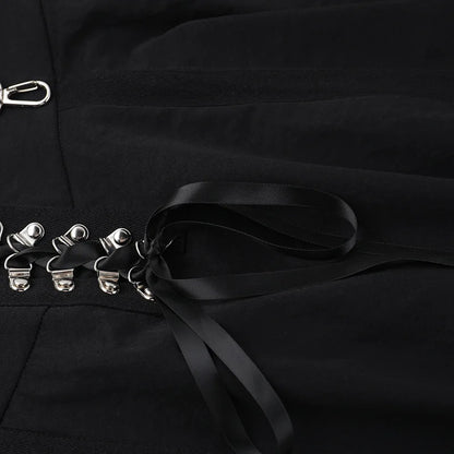 Wholesale New American Retro Irregular Skirt Hot Girl Sexy Punk Black Clothing Dark Style Women Summer Autumn Fashion Streetwear