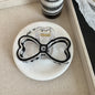 Fashion New Oil drip bow Hair Clips Women Ponytail Clip Jelly Clear Hairclip Girl Hairpin Crab Barrette Headwear Accessories