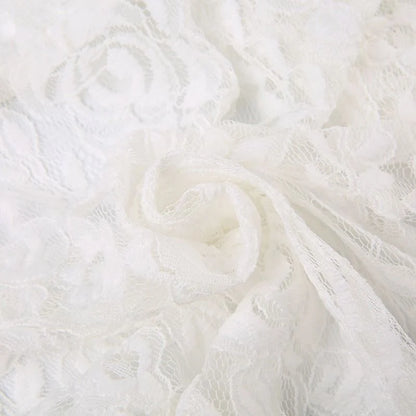 Zoki Sexy Bohemian Sweet Lace Skirt Women Elegant Irregular High Waist Skirt Vintage Korean Lady Casual Cute White A Line Skirts