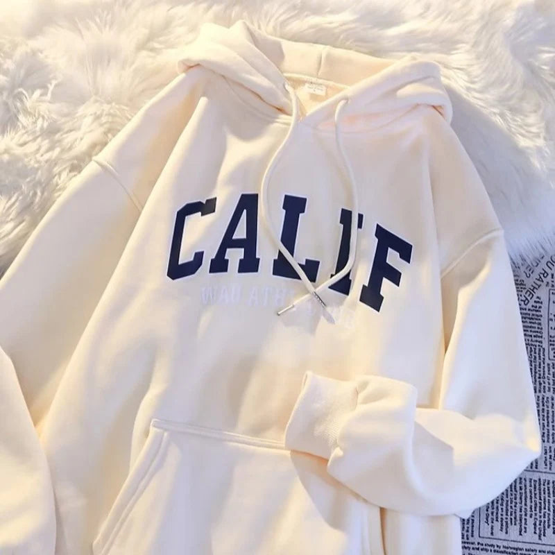 Autumn Winter Men Women Sweatshirt Print Hooded Pullovers Korean Fashion Loose Casual Hoodies Fleece Pullover Women Clothing Y2k