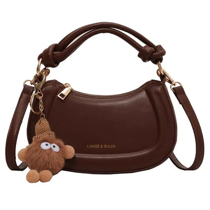 Niche Design Simple Bag Women New Trend Retro Texture Hand Bag Autumn Senior Sense Single Shoulder Commuter Crossbody Bag