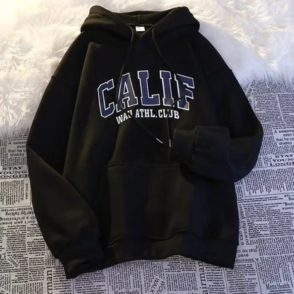 Autumn Winter Men Women Sweatshirt Print Hooded Pullovers Korean Fashion Loose Casual Hoodies Fleece Pullover Women Clothing Y2k