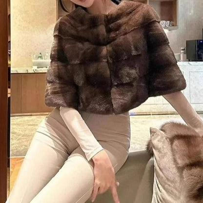 Winter Jacket Woman New in Coats Winter New Short Coat Fur Coat Women's Versatile Short Shawl