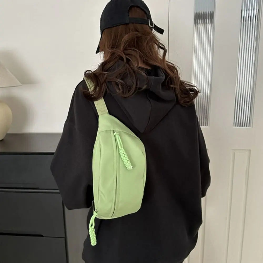 New Half Moon Women's Chest Bag New Oxford Cloth Large Capacity Crossbody Bag Multifunctional Waterproof Waist Bags Travel