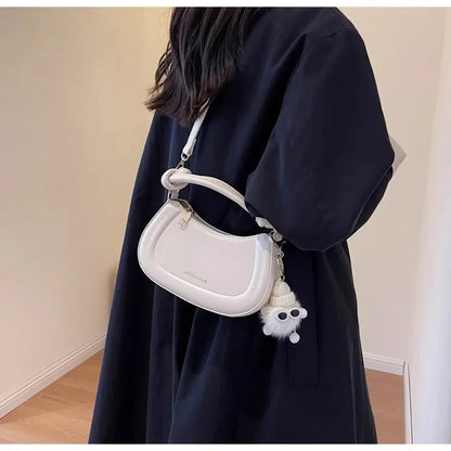 Niche Design Simple Bag Women New Trend Retro Texture Hand Bag Autumn Senior Sense Single Shoulder Commuter Crossbody Bag