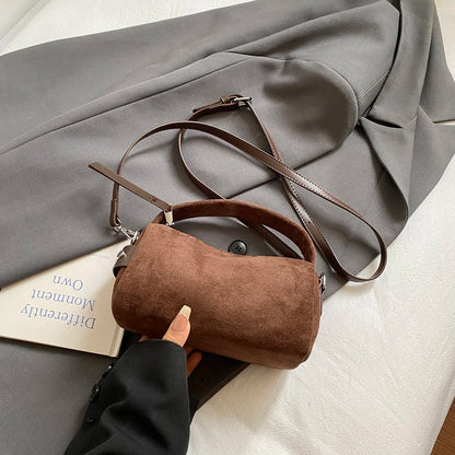 Retro Mini PU Leather Shoulder Bags for Women Bucket Crossbody Bag 2025 Winter Luxury Designer Purses and Handbags