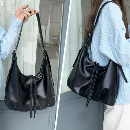 Vintage Shoulder Bag for Women - 3-in-1 Crossbody Hobo Tote Bag, Spacious Slouchy Purse Fall Winter Fashion, Retro Casual Style