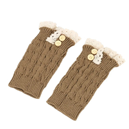 Ankle Warmers Leg Womens Winter Warm Stretch Knitted Slouch Thermal Ladies Thick Cuffs Boot Socks Female Gaiter Lolita Gift