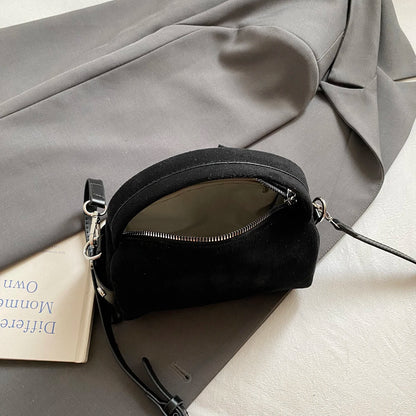 Retro Mini PU Leather Shoulder Bags for Women Bucket Crossbody Bag 2025 Winter Luxury Designer Purses and Handbags