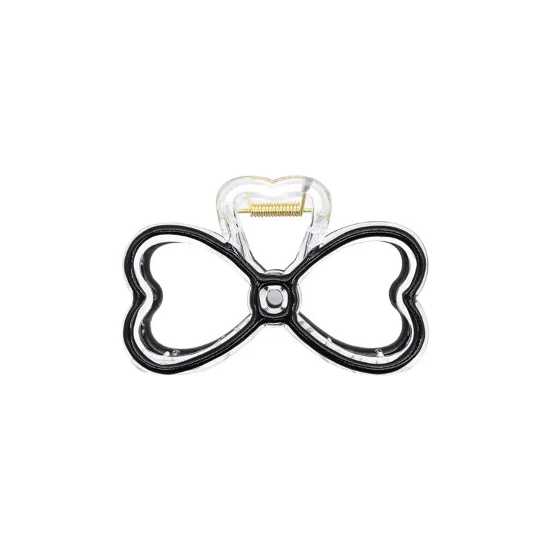 Fashion New Oil drip bow Hair Clips Women Ponytail Clip Jelly Clear Hairclip Girl Hairpin Crab Barrette Headwear Accessories