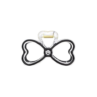 Fashion New Oil drip bow Hair Clips Women Ponytail Clip Jelly Clear Hairclip Girl Hairpin Crab Barrette Headwear Accessories