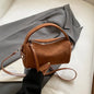 Retro Mini PU Leather Shoulder Bags for Women Bucket Crossbody Bag 2025 Winter Luxury Designer Purses and Handbags