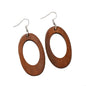 Classical Wooden Earrings For Women Geometric Long Perfect For Adding A Vintage To Fall And Winter Ensembles P9YF