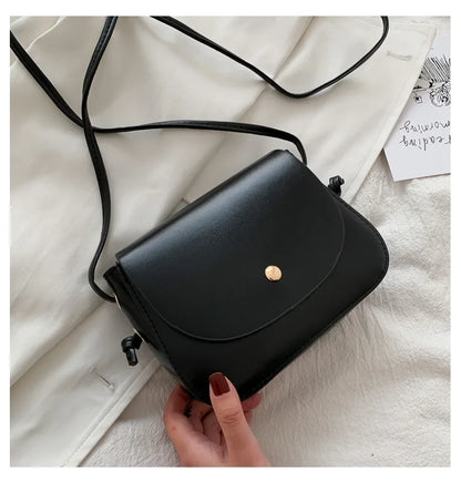New Arrival Women Simple Shoulder Bag Candy Color PU Leather Ladies Small Square Crossbody Bags Female Handbags Torebki Damskie