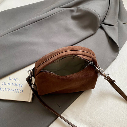 Retro Mini PU Leather Shoulder Bags for Women Bucket Crossbody Bag 2025 Winter Luxury Designer Purses and Handbags