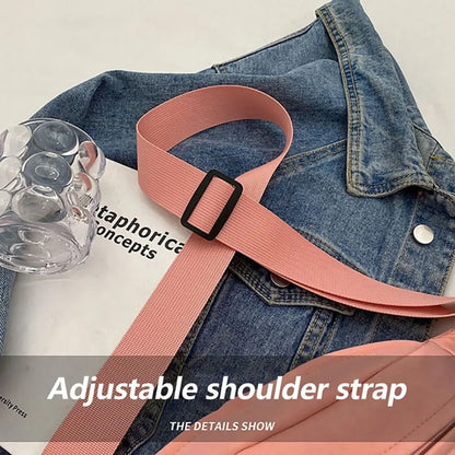 New Half Moon Women's Chest Bag New Oxford Cloth Large Capacity Crossbody Bag Multifunctional Waterproof Waist Bags Travel