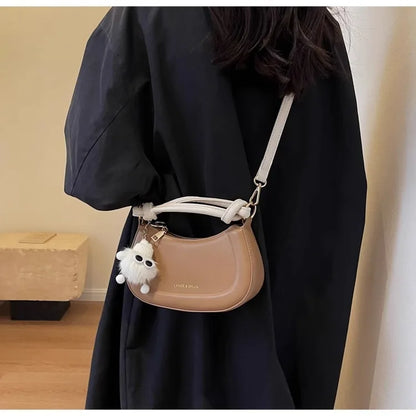 Niche Design Simple Bag Women New Trend Retro Texture Hand Bag Autumn Senior Sense Single Shoulder Commuter Crossbody Bag