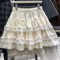 Japanese Y2k Cute Ruffled Plaid Skirt Punk Rock Subculture Cake Skirts Japanese Preppy Style Casual New 2025 Women Skirts