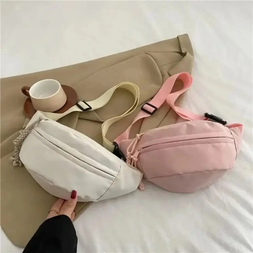New Half Moon Women's Chest Bag New Oxford Cloth Large Capacity Crossbody Bag Multifunctional Waterproof Waist Bags Travel
