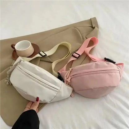 New Half Moon Women's Chest Bag New Oxford Cloth Large Capacity Crossbody Bag Multifunctional Waterproof Waist Bags Travel