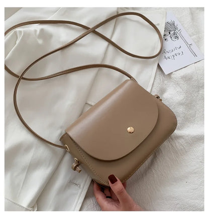 New Arrival Women Simple Shoulder Bag Candy Color PU Leather Ladies Small Square Crossbody Bags Female Handbags Torebki Damskie