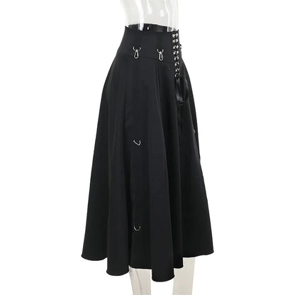 Wholesale New American Retro Irregular Skirt Hot Girl Sexy Punk Black Clothing Dark Style Women Summer Autumn Fashion Streetwear