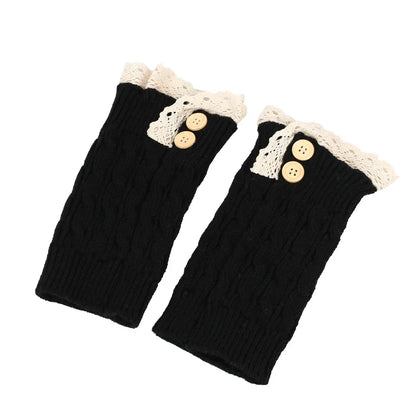 Ankle Warmers Leg Womens Winter Warm Stretch Knitted Slouch Thermal Ladies Thick Cuffs Boot Socks Female Gaiter Lolita Gift