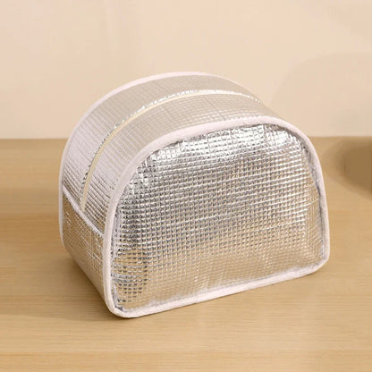 Corduroy Lunch Bag Thermal Insulation Lunch Box Storage Handbag Multifunctional