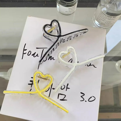 Fashion New Oil drip bow Hair Clips Women Ponytail Clip Jelly Clear Hairclip Girl Hairpin Crab Barrette Headwear Accessories