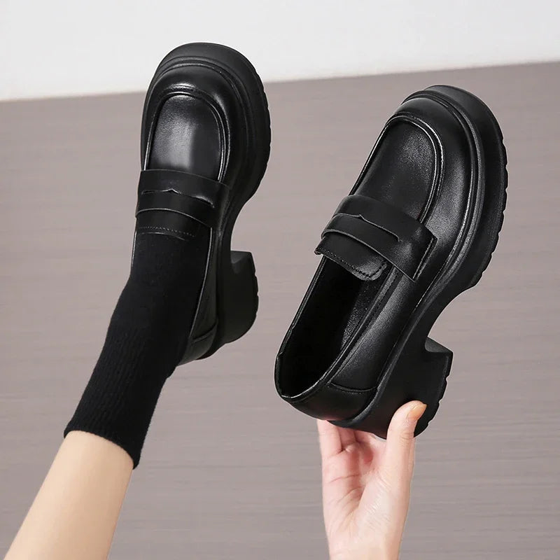 Women's Loafers  Spring British Style Slip on Platform Mary Jane Shoes Woman Japanese Jk Uniform Lolita Shoes