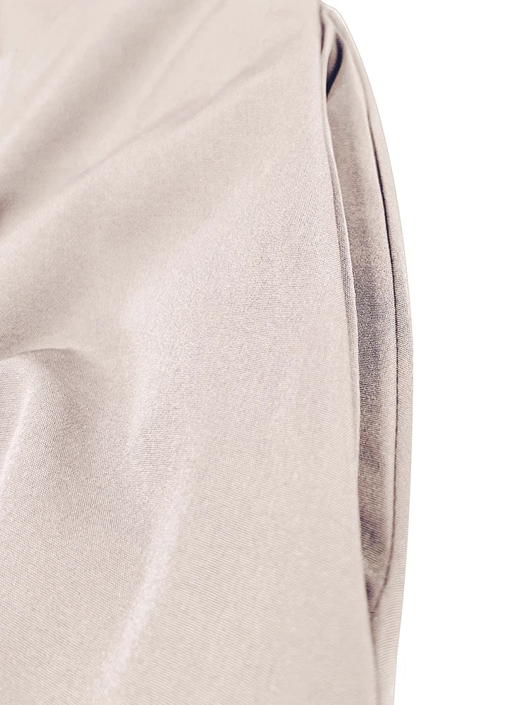 Stylish Solid A-line Skirts for Women Preppy School Style High Elastic Waist Long Skirt With Bow Woman Clothing Women's Skirts