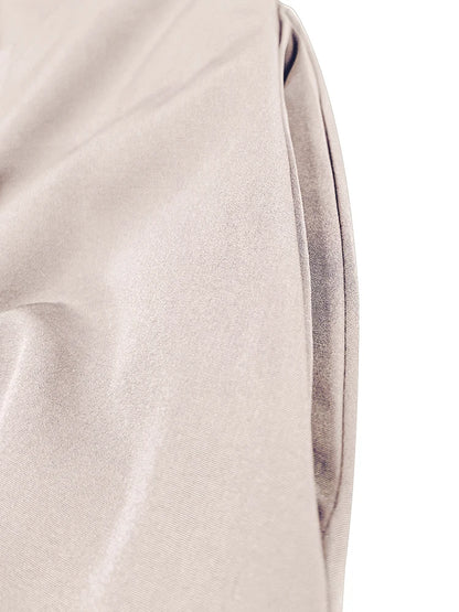 Stylish Solid A-line Skirts for Women Preppy School Style High Elastic Waist Long Skirt With Bow Woman Clothing Women's Skirts