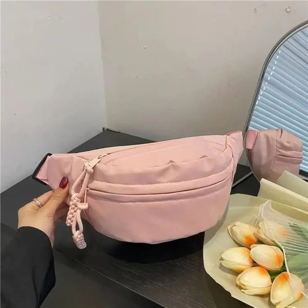 New Half Moon Women's Chest Bag New Oxford Cloth Large Capacity Crossbody Bag Multifunctional Waterproof Waist Bags Travel